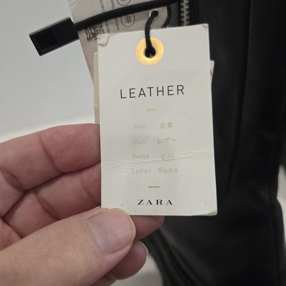 Zara Black Ankle Boots Women's Size 7.5 Track Sole Zip-up - Picture 11 of 15